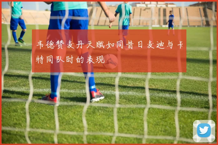 韦德赞麦丹天赋如同昔日麦迪与卡特同队时的表现